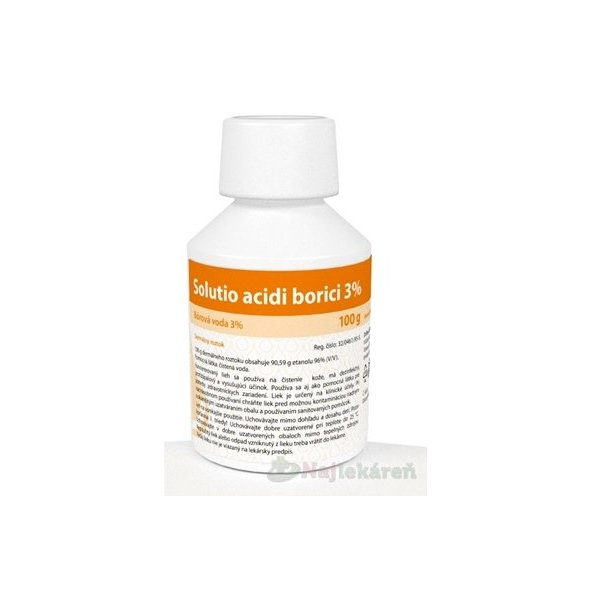 Solutio acidi borici 3% bórová voda 100g