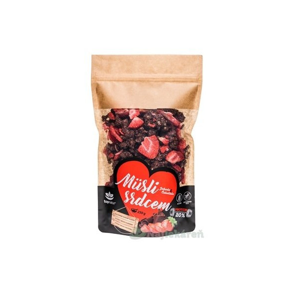 Topnatur Müsli srdcom Jahoda & Čokoláda 250g