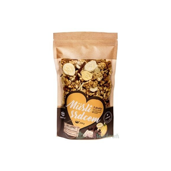 Topnatur Müsli srdcom Čoko Trio & Banán 250g