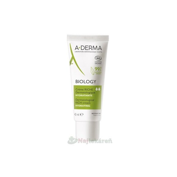 A-DERMA BIOLOGY výživný hydratačný krém 40ml