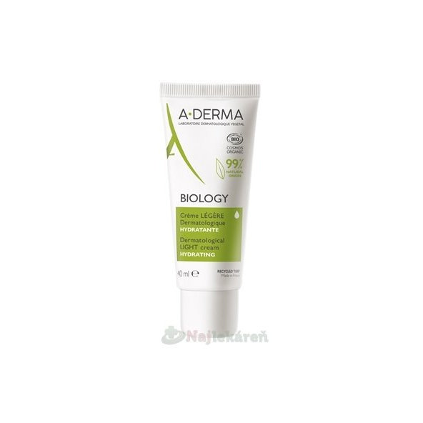 A-DERMA BIOLOGY ĽAHKÝ hydratačný krém 40ml