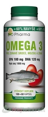 E-shop BIO-Pharma Omega 3 1000 mg cps 100+60 (60% navyše) (160 ks)