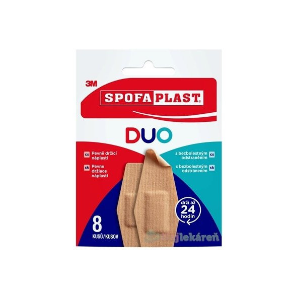 3M SPOFAPLAST č. 612 DUO náplasti mix 2 veľkosti, obálka 1x8 ks