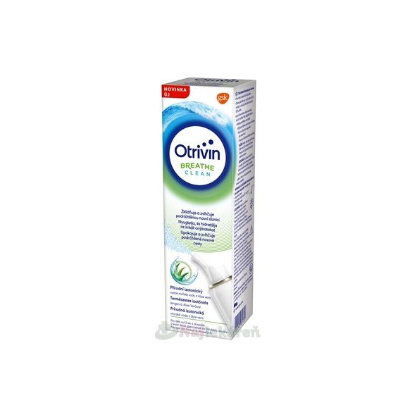 Otrivin BREATHE CLEAN Aloe vera nosový sprej s obsahom morskej vody 100 ml