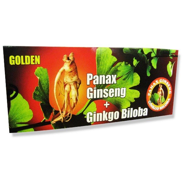 E-shop Golden Panax Ginseng + Ginkgo Biloba + Magnézium 10x10 ml