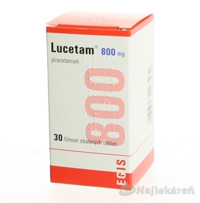 E-shop Lucetam 800 mg na funkciu mozgových buniek, 30ks