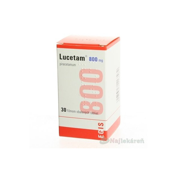 Lucetam 800 mg na funkciu mozgových buniek, 30ks