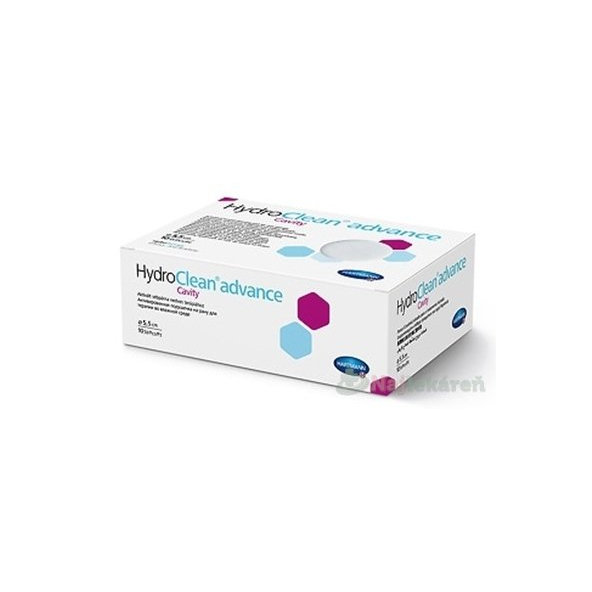 HydroClean advance Cavity vankúšik na rany kruh (priemer 5,5 cm) 1x10 ks