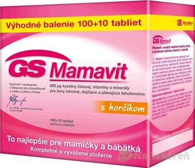 E-shop GS Mamavit s horčíkom 110ks