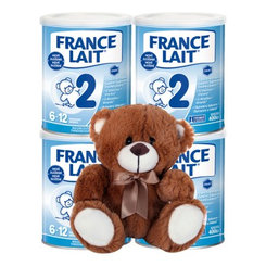 France Lait 2 4x400g + plyšové zvieratko