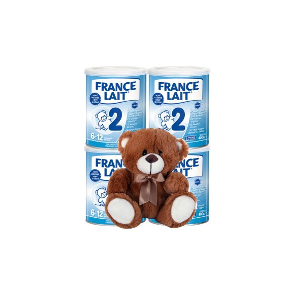 France Lait 2 4x400g + plyšové zvieratko