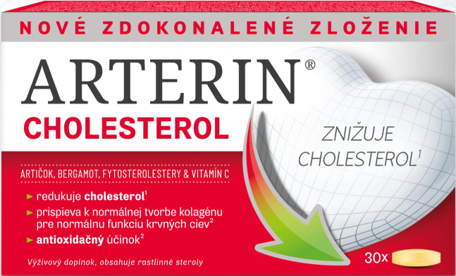 E-shop ARTERIN CHOLESTEROL na zníženie cholesterolu v krvi 30tbl