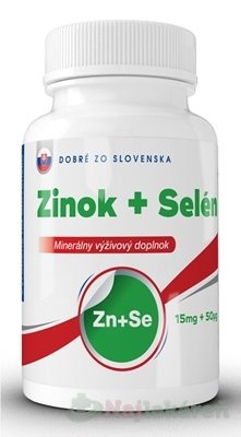E-shop Dobré z SK Zinok 15 mg + Selén 50 μg tbl 30+10 zadarmo (40 ks)