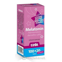 VIRDE Melatonín 1mg VÝHODNÉ BALENIE (100+20 tbl zdarma)