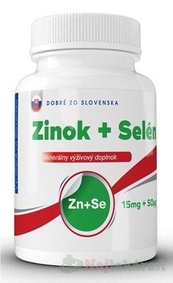 E-shop Dobré z SK Zinok 15 mg + Selén 50 μg tbl 100+20 zadarmo (120 ks)