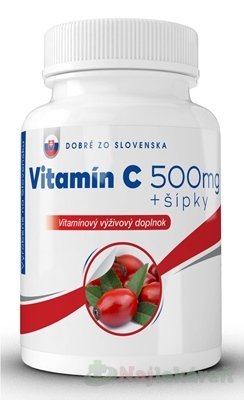 E-shop Dobré z SK Vitamín C 500 mg + šípky tbl 1x100 ks