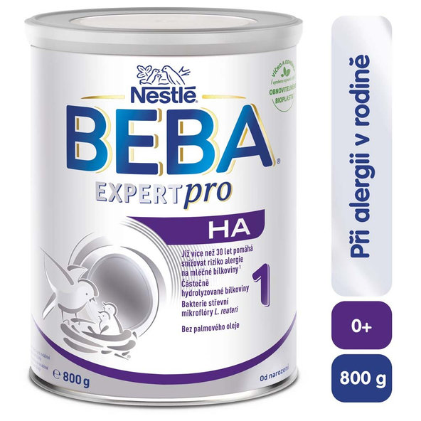 BEBA EXPERT pro HA 1, počiatočná mliečna výživa ( od narodenia) 1x800 g