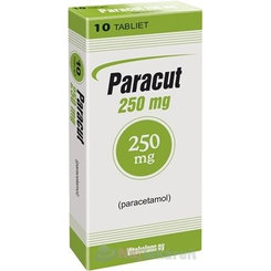 Paracut 250 mg na bolesť a horúčku 10tbl