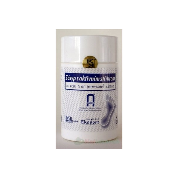 Zásyp s aktívnym striebrom proti poteniu 120ml