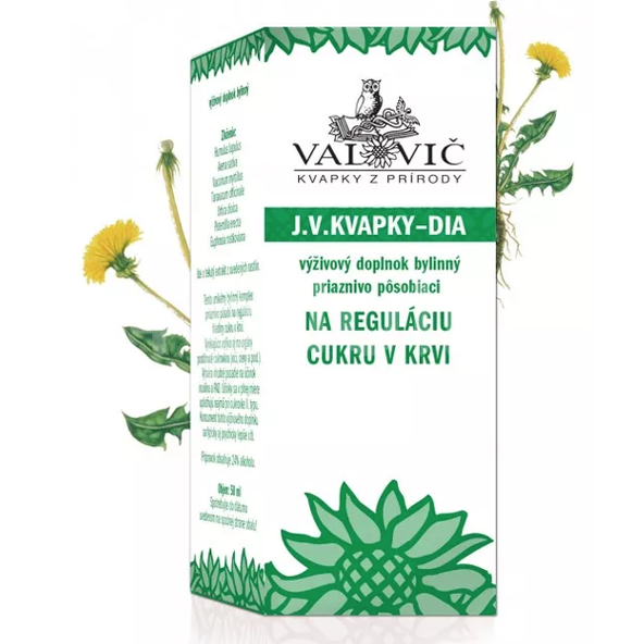 J.V.KVAPKY - DIA na reguláciu cukru v krvi 50ml