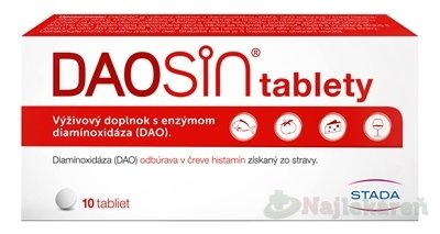E-shop DAOSIN na histamínovú intoleranciu 10 tabliet