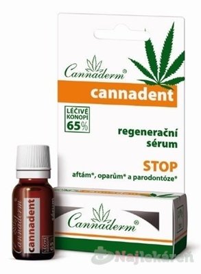 E-shop Cannaderm CANNADENT regeneračné sérum na afty a opary 5 ml