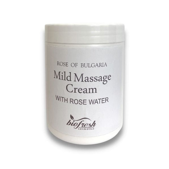 Zjemňujúci masážný krém z ružovej vody 1000 ml Biofresh
