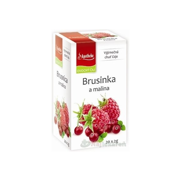 APOTHEKE PREMIER SELECTION ČAJ BRUSNICA A MALINA, 20x2 g