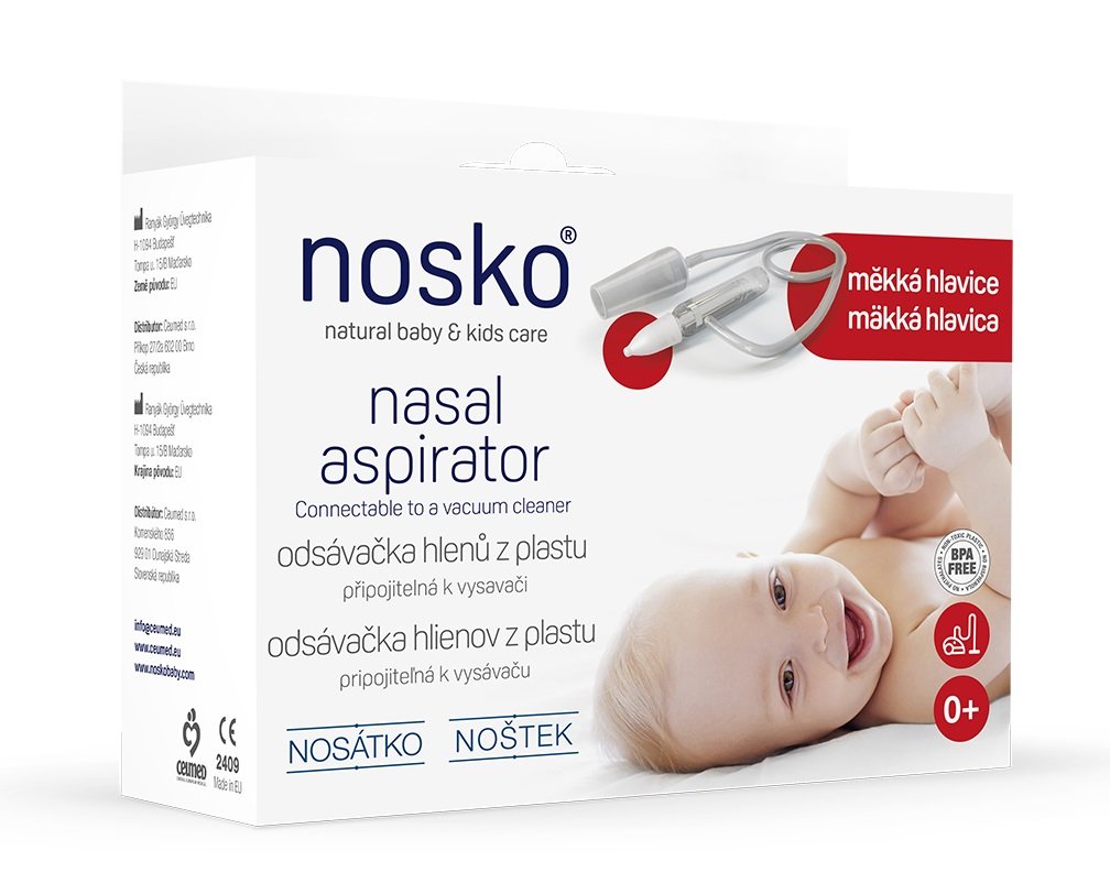 E-shop NOSKO Odsávačka nosných hlienov Noštek s mäkkou hlavicou 0m+
