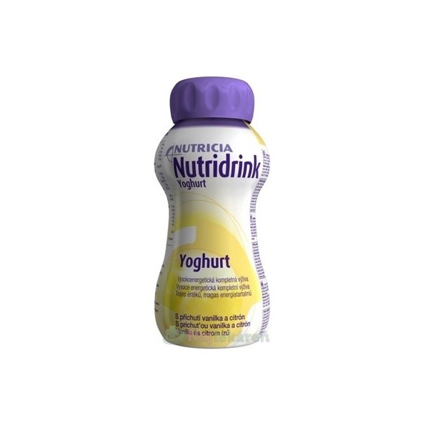NUTRIDRINK YOGHURT tekutá výživa s príchuťou vanilka a citrón 4x200 ml