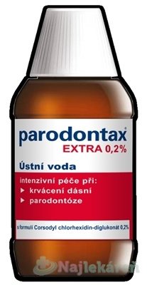 E-shop Parodontax Extra 0,2% ústna voda na paradentózu 300 ml