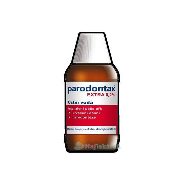 Parodontax Extra 0,2% ústna voda na paradentózu 300 ml