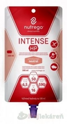 E-shop Nutrego INTENSE HP s príchuťou neutral tekutá výživa, sondová 12x500ml