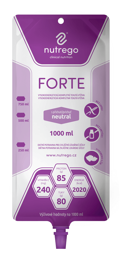 E-shop Nutrego FORTE s príchuťou neutral tekutá výživa, sondová 6x1000ml