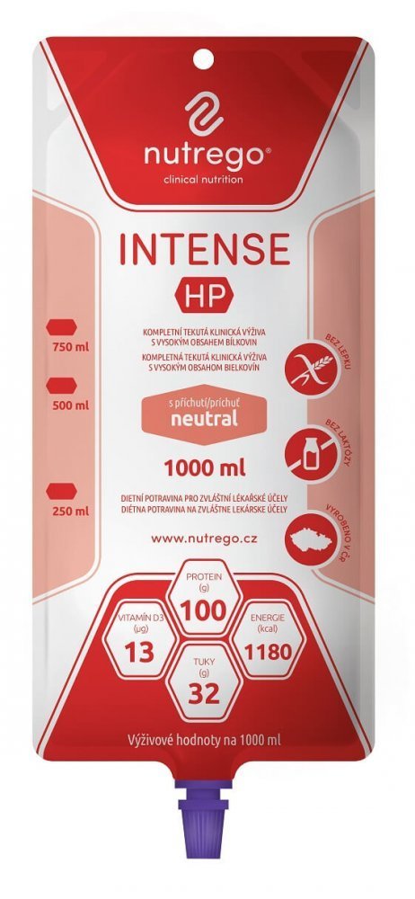 E-shop Nutrego INTENSE HP s príchuťou neutral tekutá výživa, sondová 6x1000 ml
