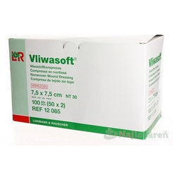 VLIWASOFT KOMPRESY STERILNÉ 7,5x7,5cm 6 vrstvové  2ks
