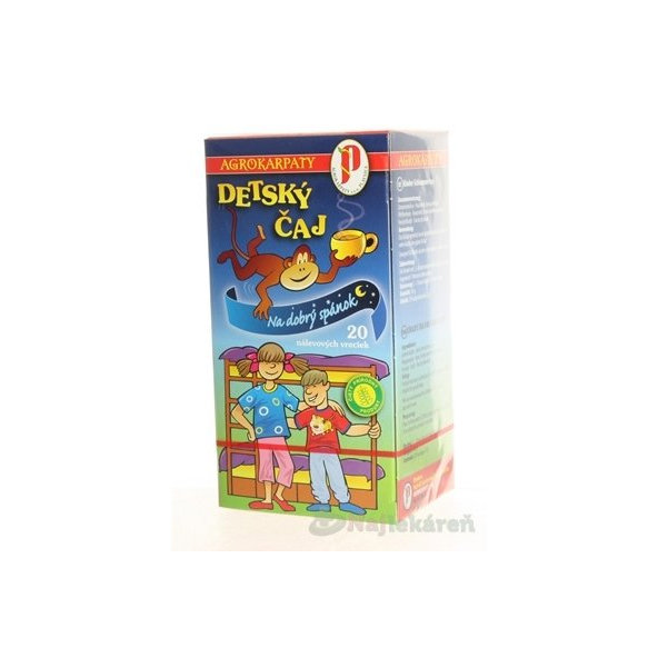 AGROKARPATY DETSKÝ ČAJ Na dobrý spánok, 20x2 g