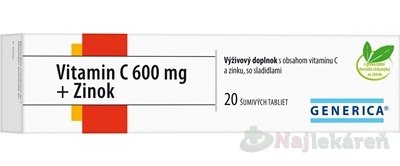 E-shop GENERICA Vitamin C 600 mg + Zinok
