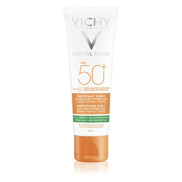 VICHY Capital Soleil SPF 50+ Zmatňujúci krém 3v1 50ml