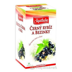 APOTHEKE PREMIER SELECTION ČAJ RÍBEZĽA ČIER.A BAZA, 20x2 g