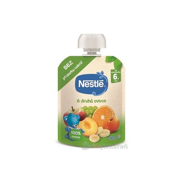 Nestlé 6 druhov ovocia