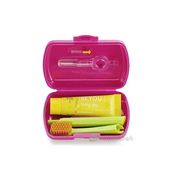 CURAPROX Travel set, cestovná sada magenta