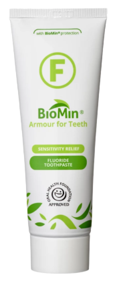 E-shop BioMin F zubná pasta pre citlivé zuby s fluoridmi, 75 ml