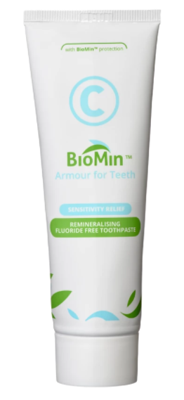 E-shop BioMin C zubná pasta pre citlivé zuby bez fluoridov, 75 ml
