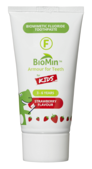 E-shop BioMin F gélová zubná pasta pre deti, jahoda, 37,5 ml