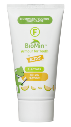 E-shop BioMin F gélová zubná pasta pre deti, melón, 37,5 ml