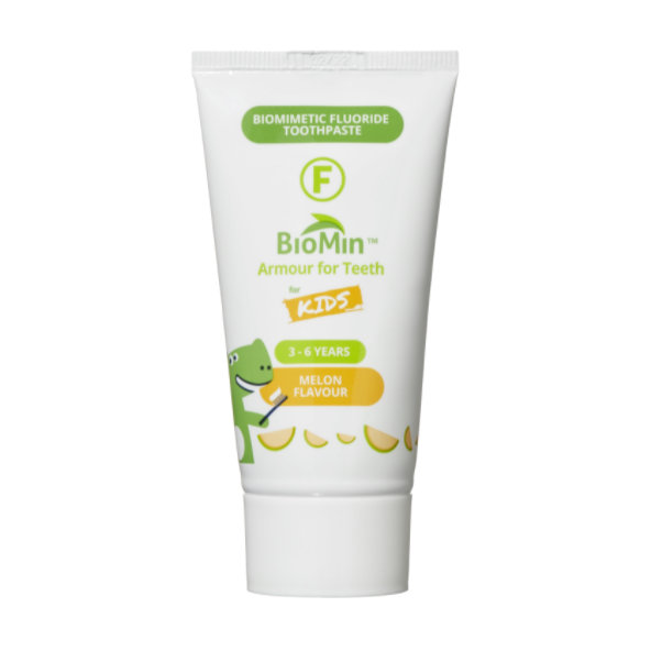 BioMin F gélová zubná pasta pre deti, melón, 37,5 ml