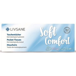 Livsane soft comfortné hygienické vreckovky 3 vrstvové 10X10 ks