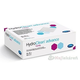 HydroClean advance Cavity vankúšik na rany štvorec (10x10 cm) 1x10 ks