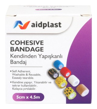Aidplast Ovínadlo kohezívne fixačné 5 cm x 4,5 m